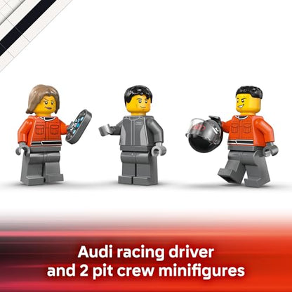 LEGO City F1 Display Truck with Audi F1 Race Car - Building Toy for Boys & Girls, Ages 7+ - F1 Car Toy for Pretend Play - Gift for Birthdays - 60493