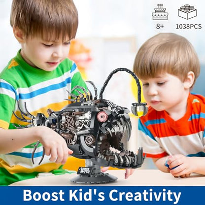 XITALAXU Mechanical Fish Building Sets STEM Building Toy for Adult Boy 8-14