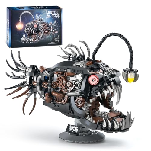 XITALAXU Mechanical Fish Building Sets STEM Building Toy for Adult Boy 8-14