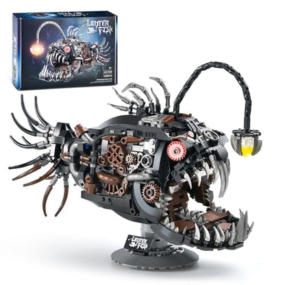 XITALAXU Mechanical Fish Building Sets STEM Building Toy for Adult Boy 8-14