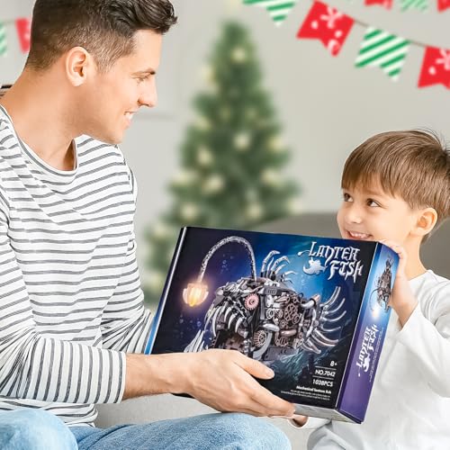 XITALAXU Mechanical Fish Building Sets STEM Building Toy for Adult Boy 8-14