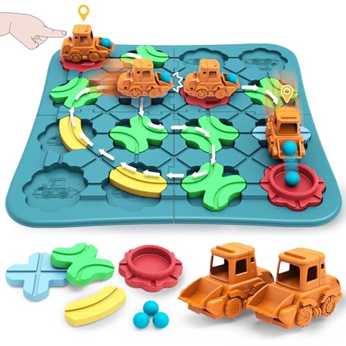 Bonitoto STEM Board Game Logical Road Builder Maze Toy for Kids Ages 3-8