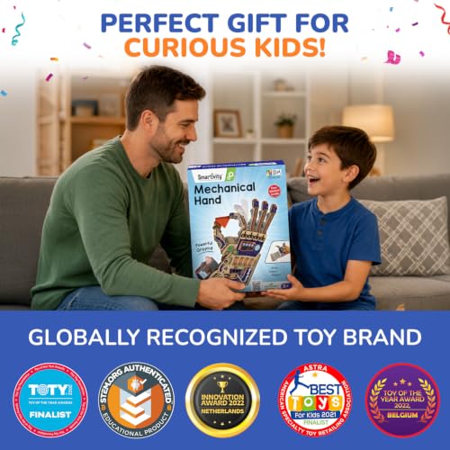Smartivity Robotic Mechanical Hand STEM Toy for Kids 8-14