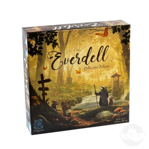 Everdell Collector’s Edition & Complete Collection | Deluxe Strategy Board Games with Exclusive Content, Metal Tokens, Expansions, & Ever Tree | Worker Placement, Tableau Building, 1-4 Players,Ages 10