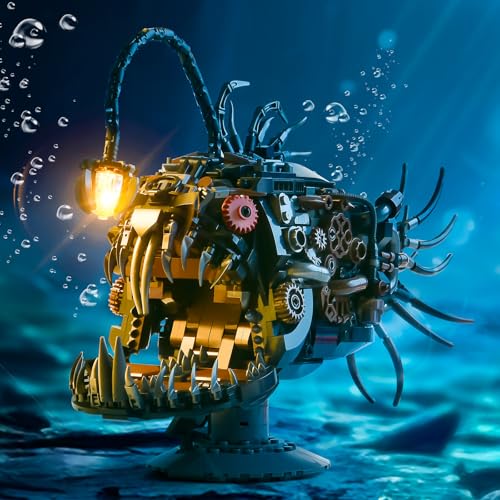XITALAXU Mechanical Fish Building Sets STEM Building Toy for Adult Boy 8-14