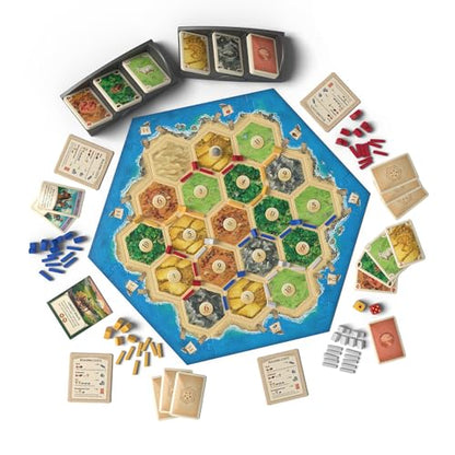 CATAN Board Game - Embark on a Journey of Discovery and Trade! Civilization Building Strategy Game, Family Game for Kids & Adults