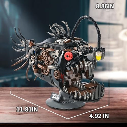 XITALAXU Mechanical Fish Building Sets STEM Building Toy for Adult Boy 8-14