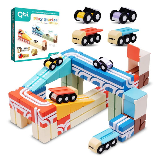 QBI Toy Magnet Building Tiles Sets for 2-5 Years Old Kids