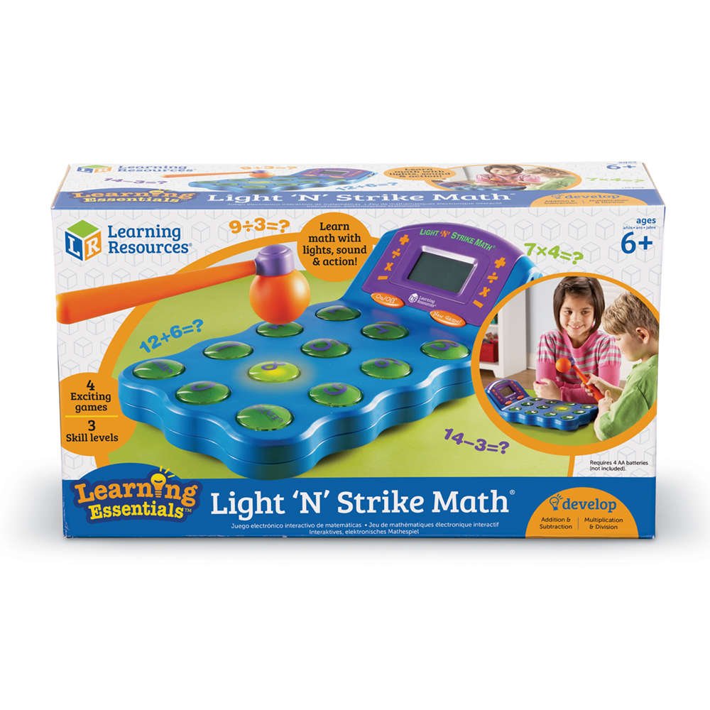 Learning Resources Light 'N' Strike Math Game, Ages 6+