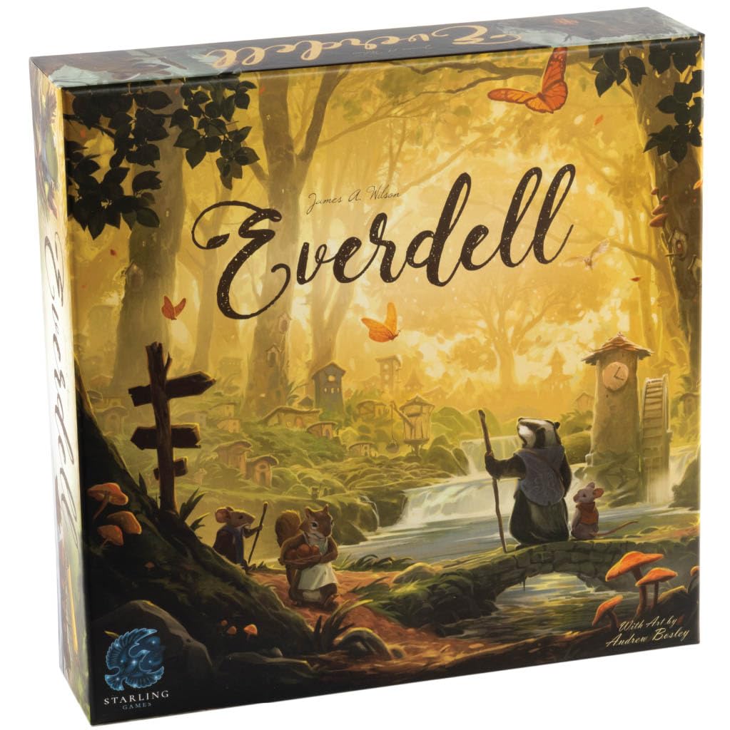Everdell Collector’s Edition & Complete Collection | Deluxe Strategy Board Games with Exclusive Content, Metal Tokens, Expansions, & Ever Tree | Worker Placement, Tableau Building, 1-4 Players,Ages 10