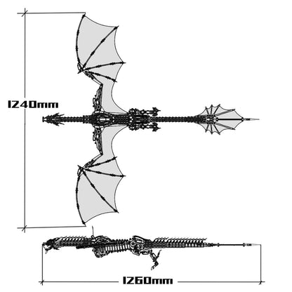 3D Metal Dragon Puzzle Kit for Adults