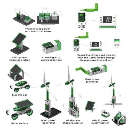 Thames & Kosmos Renewable Energy Lab STEM Experiment Kit, Hands-on Projects & Curriculum for Home & School Use, NGSS-Aligned, Build Models to Explore Clean Energy Generation & Consumption, Ages 8-18+