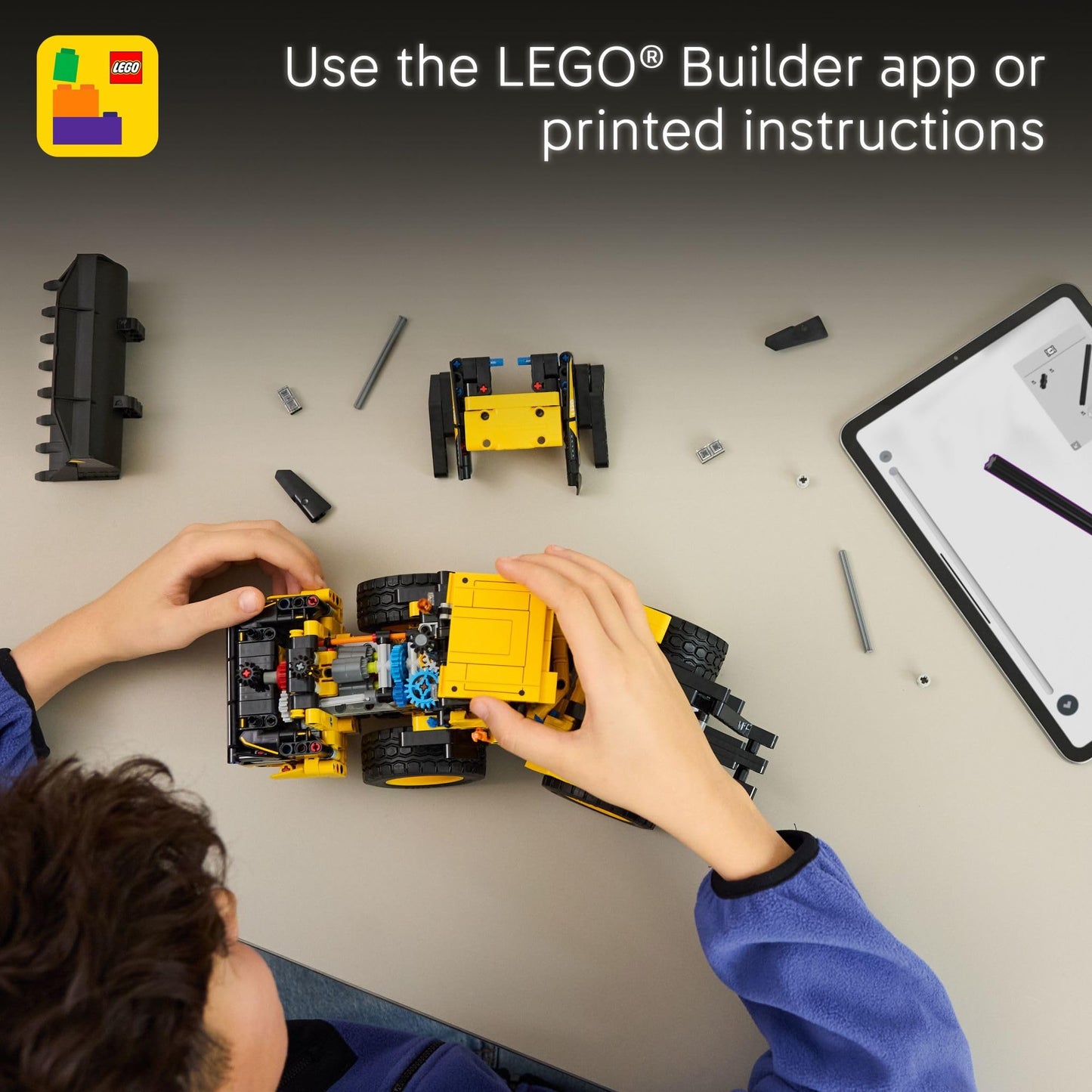 LEGO Technic Volvo L120 Electric Wheel Loader Construction Toy - Pretend Play Building Set - Great Birthday Gift for Boys, Girls, and Kids 9+ Who Love Vehicle Playsets - 42209