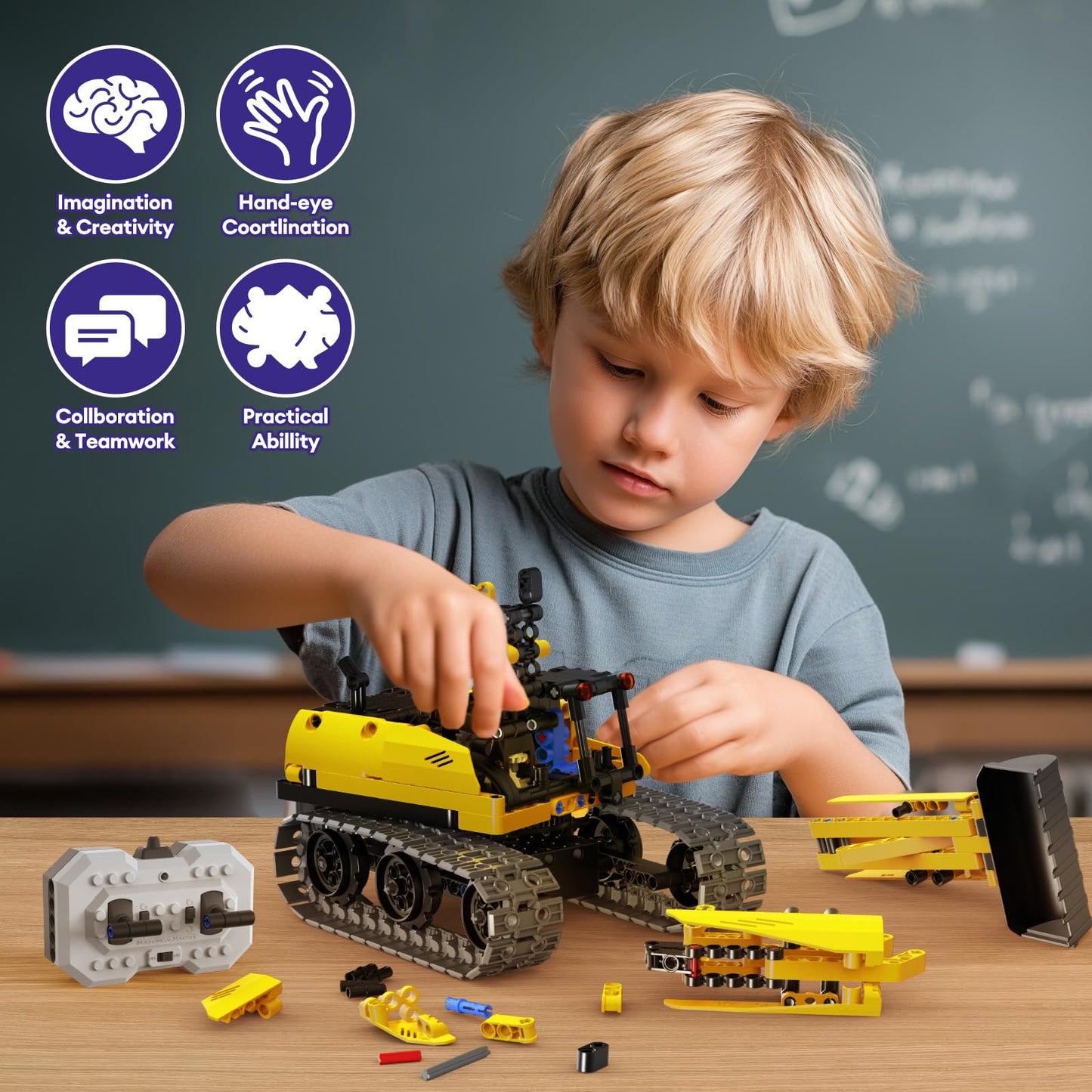 LECPOP 5 in 1 Remote Control Building Sets