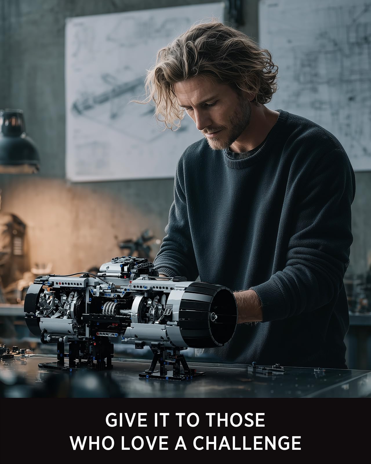 Turbofan Engine Building Set for Adults
