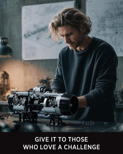 Turbofan Engine Building Set for Adults