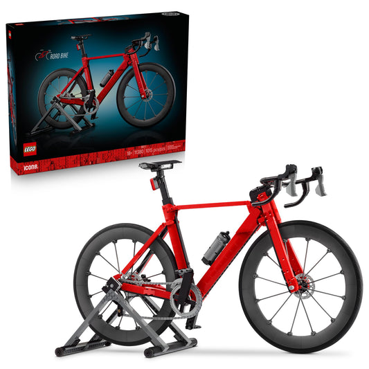 LEGO Icons Road Bike - Building Set for Adults, Ages 18+ - Model Racing Bike with Realistic Details - Home Office or Desk Decor - Gift for Men & Women - 11380