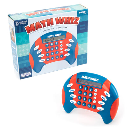Educational Insights Math Whiz - Electronic Math Games for Kids Ages 6-8, Handheld Math Game, Addition and Subtraction Toys, Multiplication and Division Games for First Graders, Kids Learning Game