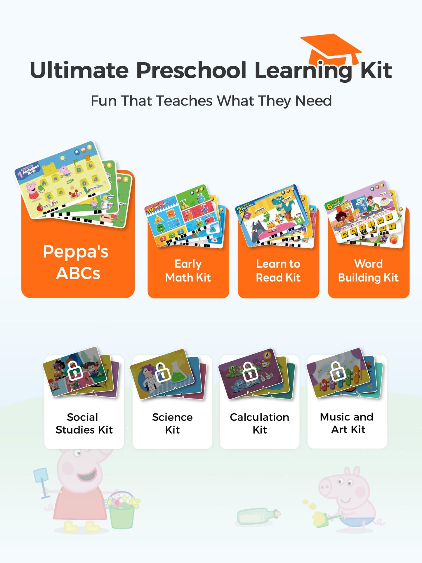 Think Academy Learning Pad with Flash Cards for 3 4 5 Years Old Boys Girls