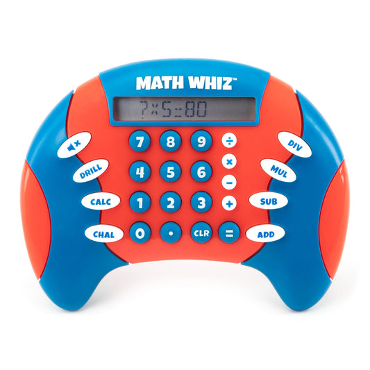 Educational Insights Math Whiz - Electronic Math Games for Kids Ages 6-8, Handheld Math Game, Addition and Subtraction Toys, Multiplication and Division Games for First Graders, Kids Learning Game