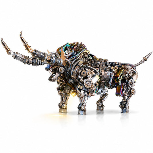 Adult 3D Metal Puzzles Bison Metal Model Kits 3D Metal Puzzles Mechanical Bulls Building Blocks Difficult DIY Assembly - High-end Gifts for Men