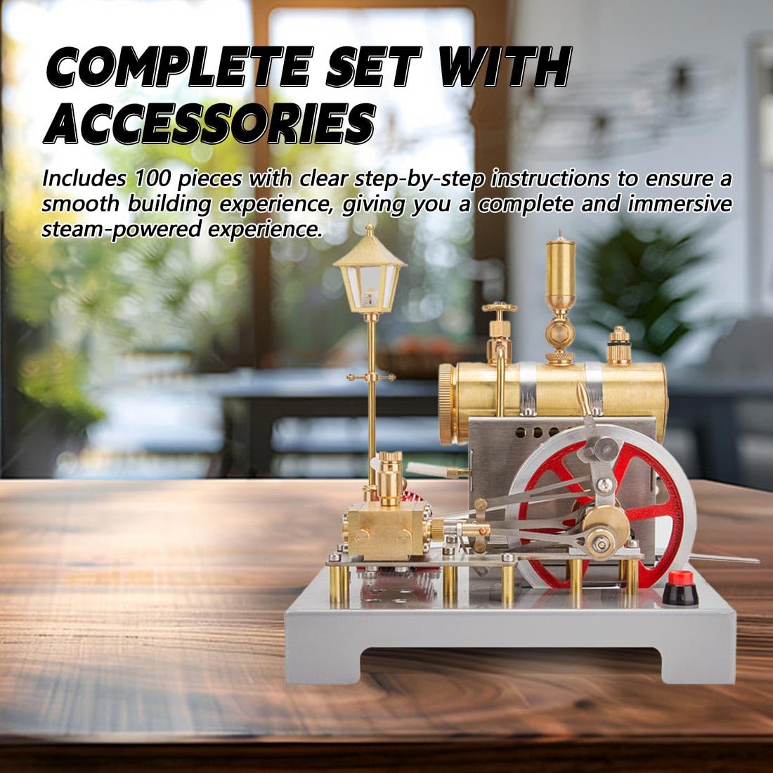 Working Steam Engine Model Kit for Adults
