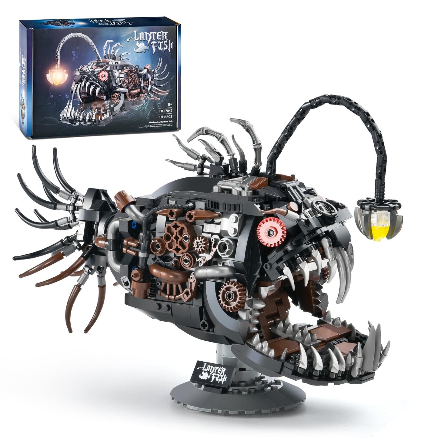 XITALAXU Mechanical Fish Building Sets STEM Building Toy for Adult Boy 8-14