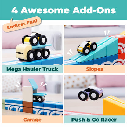 QBI Toy Magnet Building Tiles Sets for 2-5 Years Old Kids