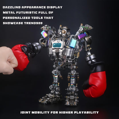 3D Metal Puzzle for Adults,Cyberpunk Puzzle Building Set，Highly Difficult 3D Metal Model Kit, Brain Teaser Puzzles DIY Assembling for Stress Relief - High end Men's Gift