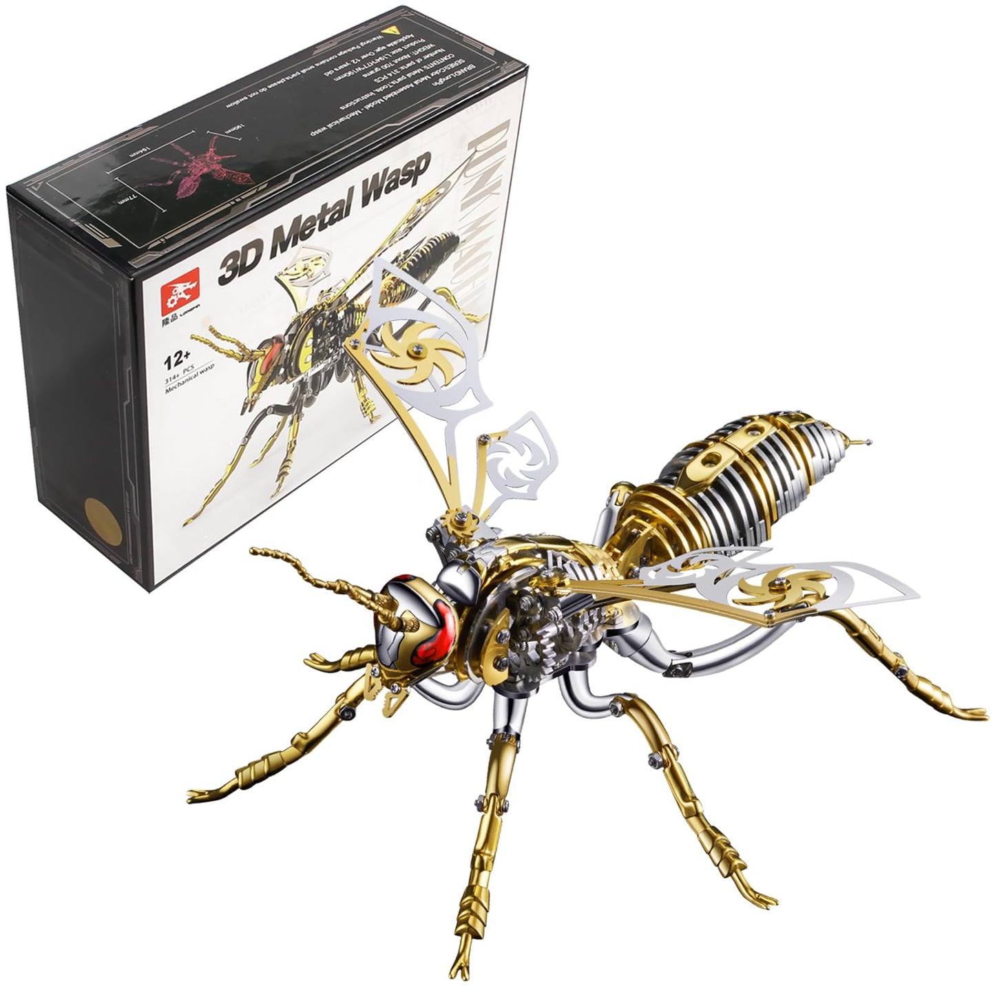 3D Metal Wasp Puzzle Kit for Adults
