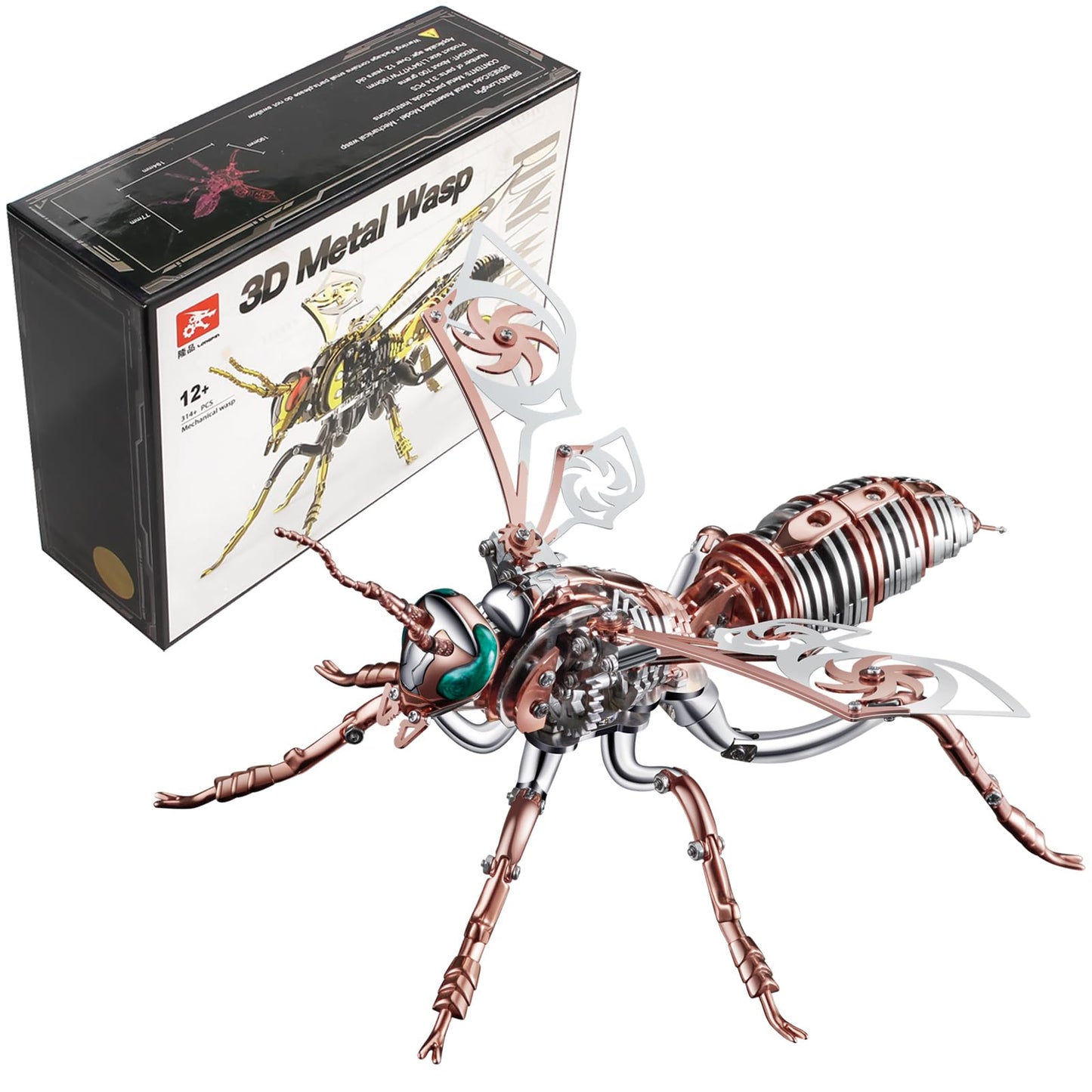 3D Metal Wasp Puzzle Kit for Adults