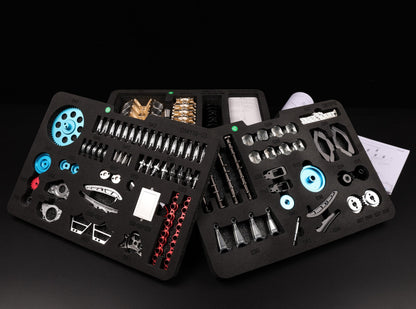 TECHING Metal V8 Engine Model Kit that Works, 500+ Pieces for Adults