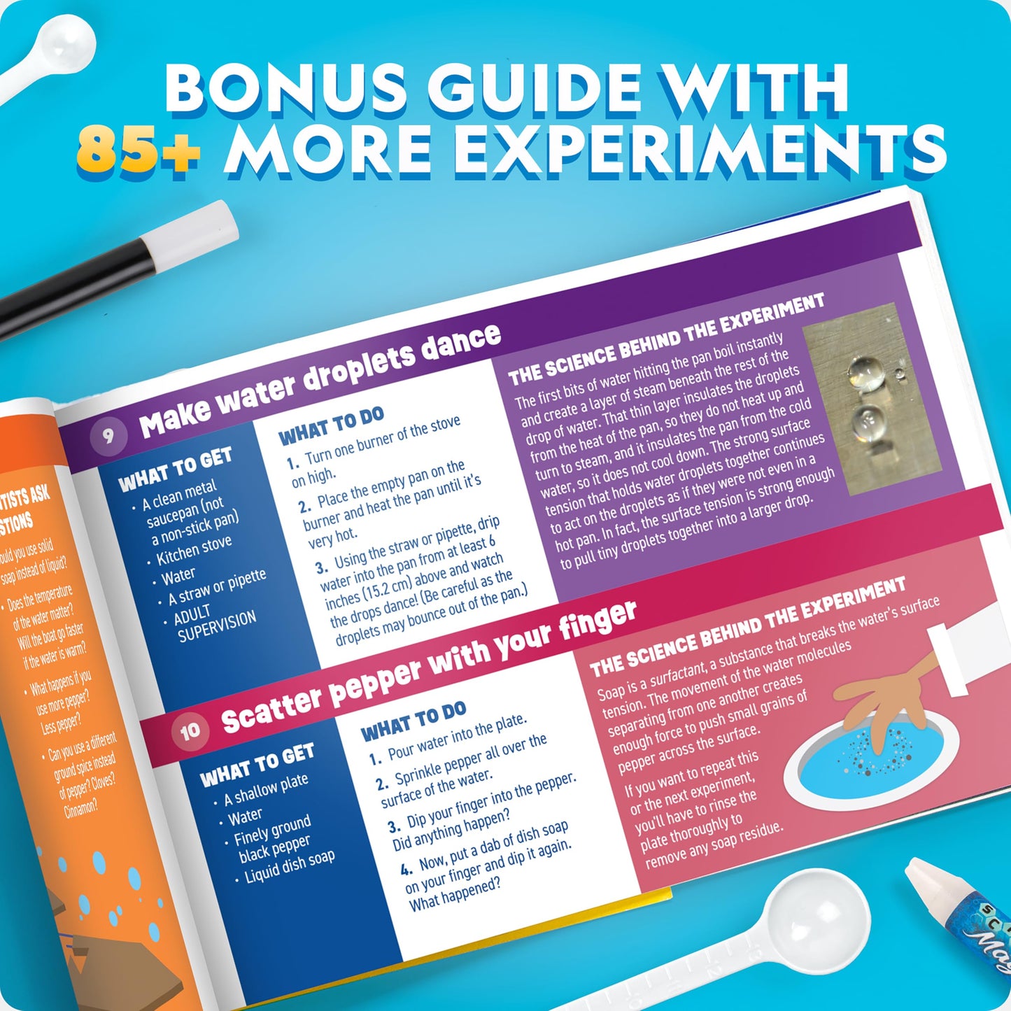 National Geographic Science Magic Kit - Science Kit for Kids with 100+ Unique Experiments and Magic Tricks, Chemistry Set & STEM Project, A Great Gift for Boys and Girls (Pack of 6)