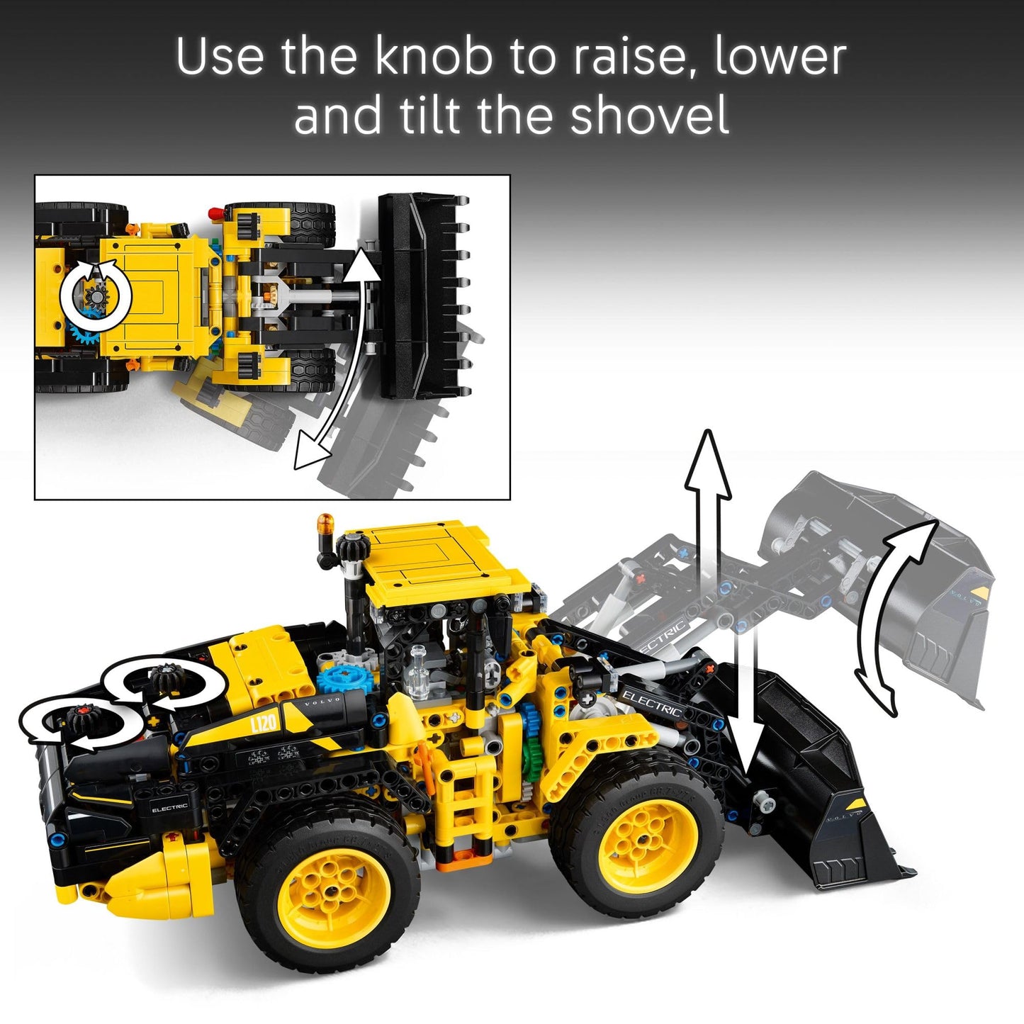 LEGO Technic Volvo L120 Electric Wheel Loader Construction Toy - Pretend Play Building Set - Great Birthday Gift for Boys, Girls, and Kids 9+ Who Love Vehicle Playsets - 42209