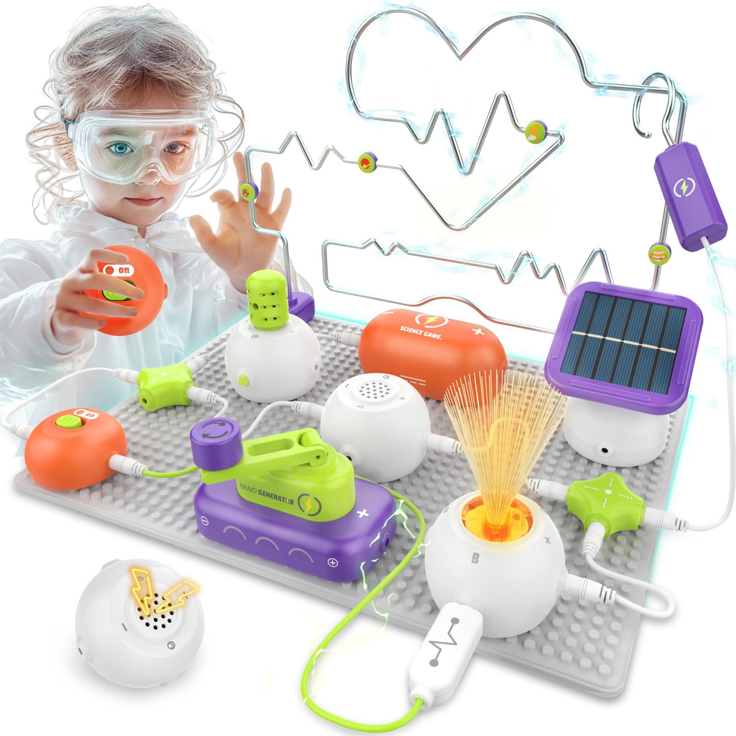 Science Kits for Kids - STEM Kits for Kids, Electronics Exploration Kit, STEM Educational Toy Gifts for Kids Boys Girls Ages 3 4 5 6 7 8 9 10 11 12