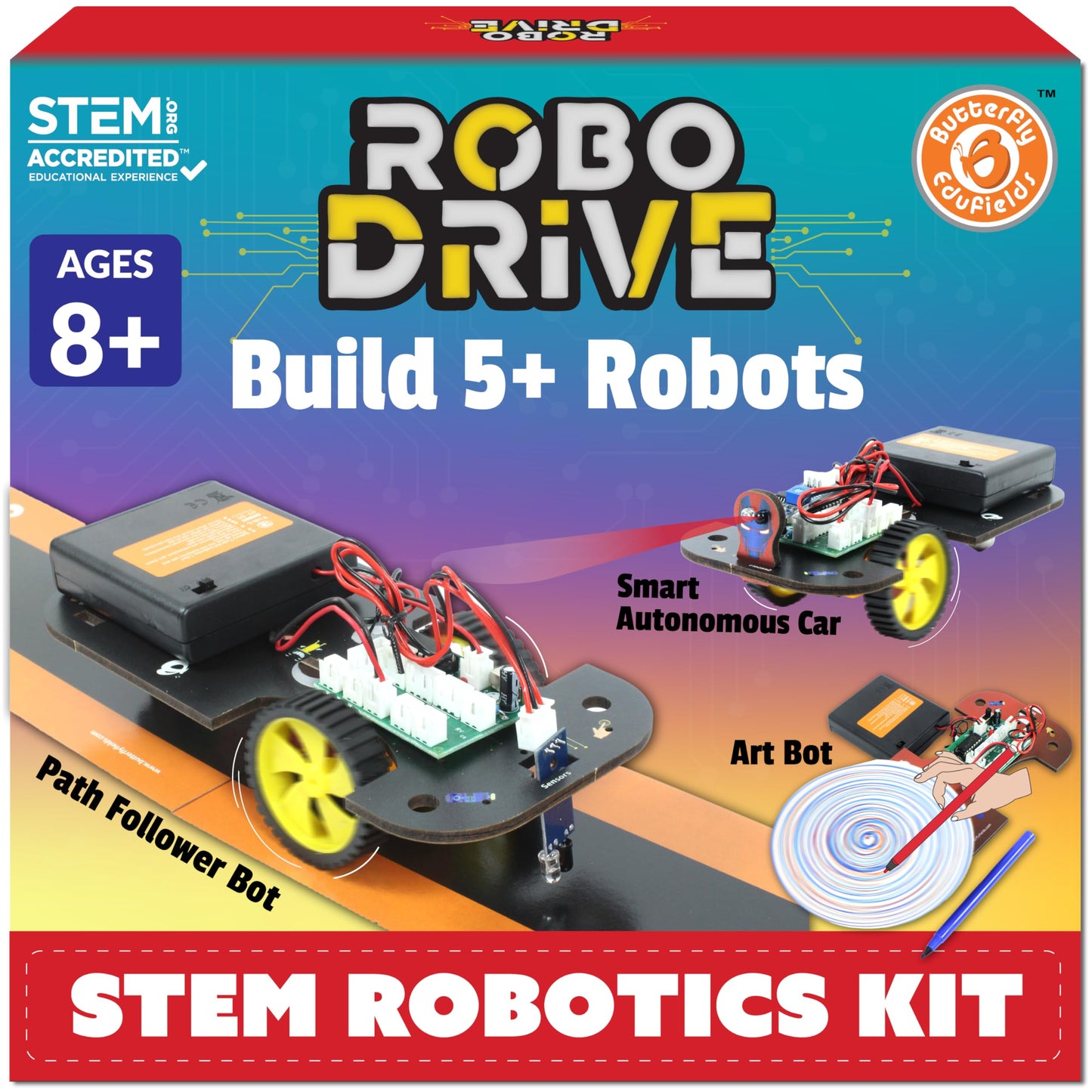 Butterfly Edufields Science and stem Electronic Robot Kits for Kids with Motors