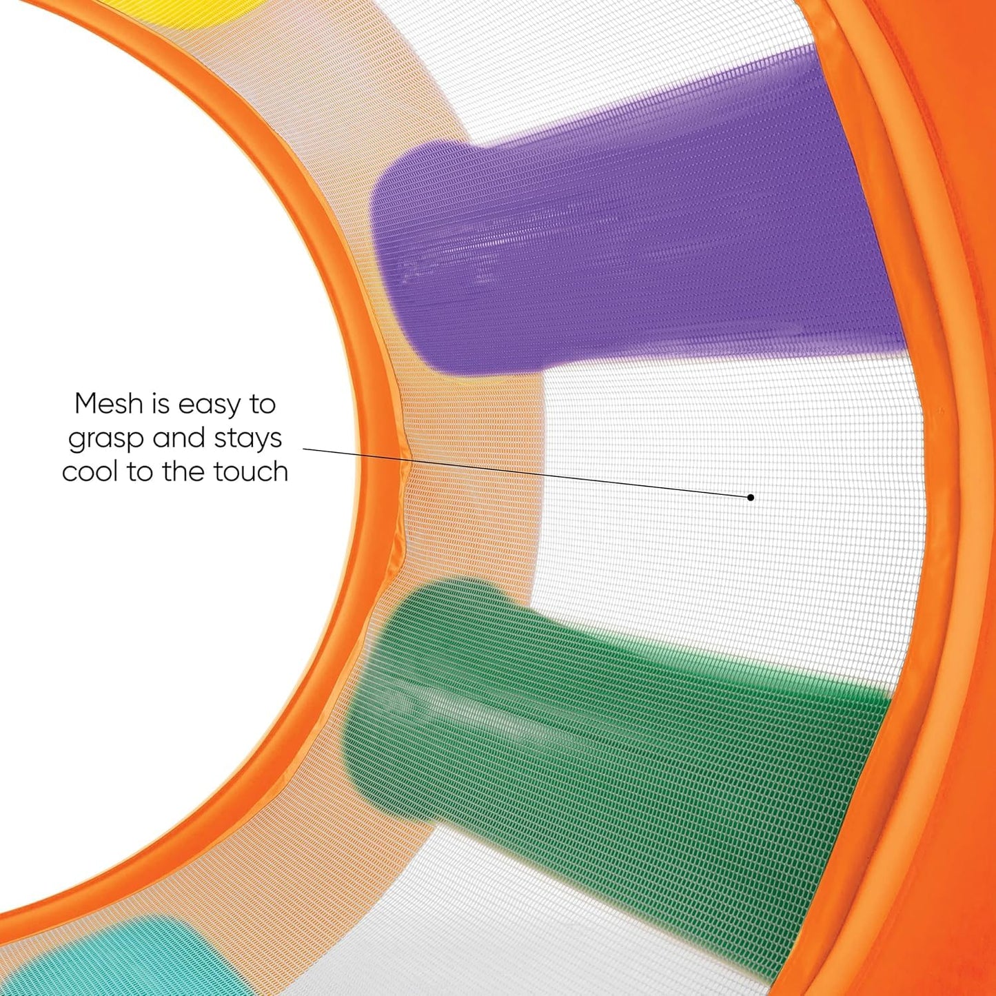 HearthSong Roll with It! 2.0 Giant Inflatable Rainbow Land Roller with Mesh Interior for Active Outdoor Play, 67" Outer Diam. x 45" Inner Diam., Holds up to 300 lbs - Variants