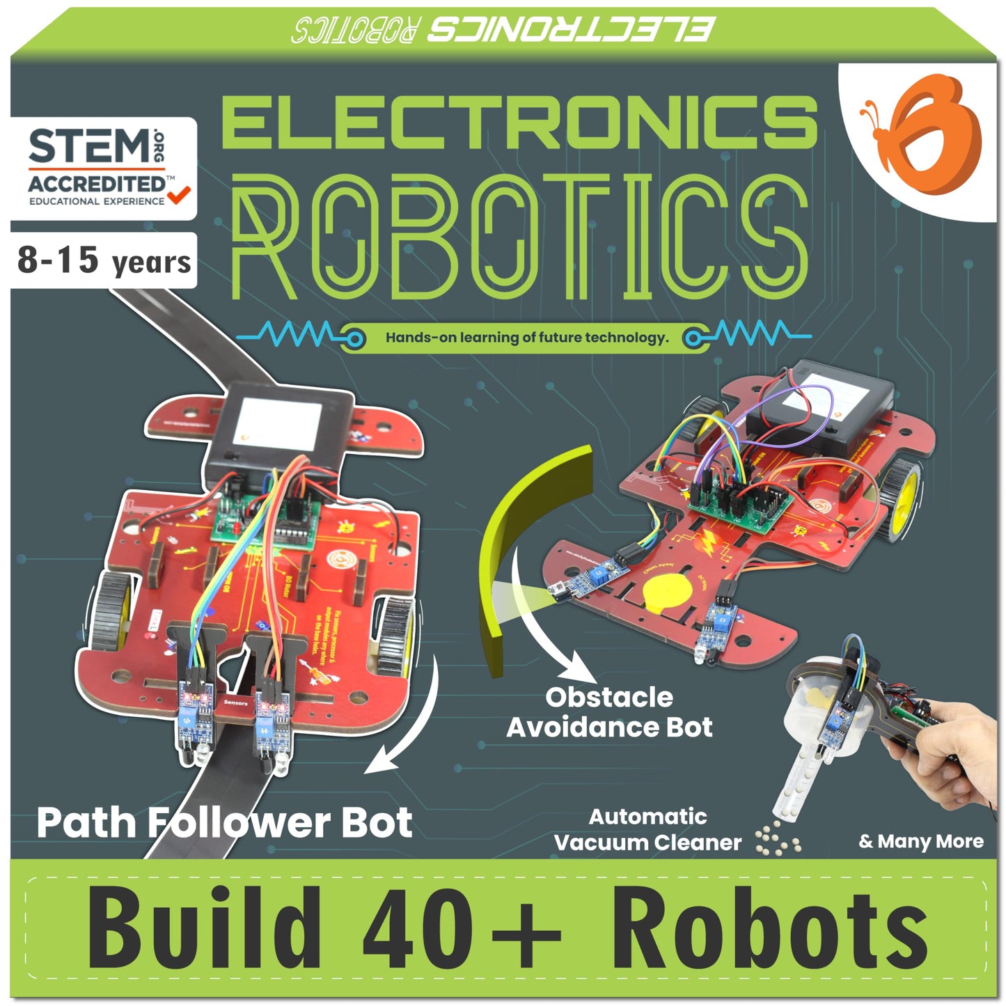Butterfly Edufields Science and stem Electronic Robot Kits for Kids with Motors