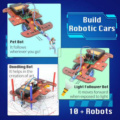 Butterfly Edufields Science and stem Electronic Robot Kits for Kids with Motors