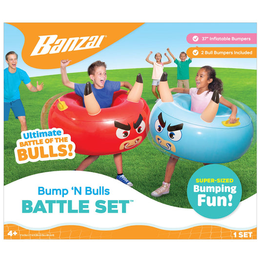 Banzai: Bump N' Bounce Body Bumpers, A Game of Bumping & Bopping, 2 Bumpers Included in Red & Blue, Fun & Safe Cushion Inflatable Surface, for Ages 4 and up