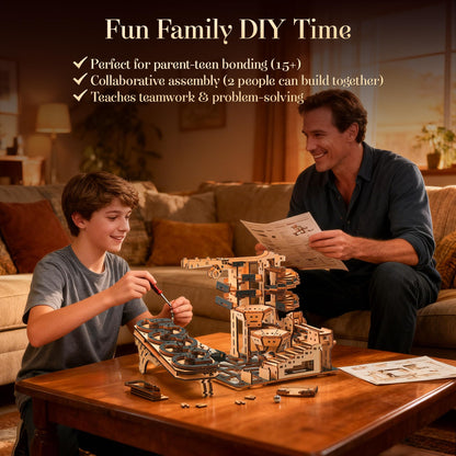 WDPINTU 3D Wooden Puzzles Marble Run