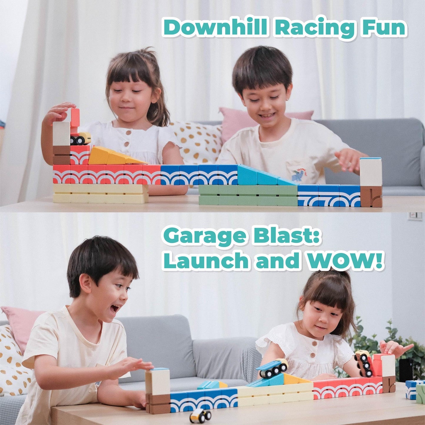 QBI Toy Magnet Building Tiles Sets for 2-5 Years Old Kids