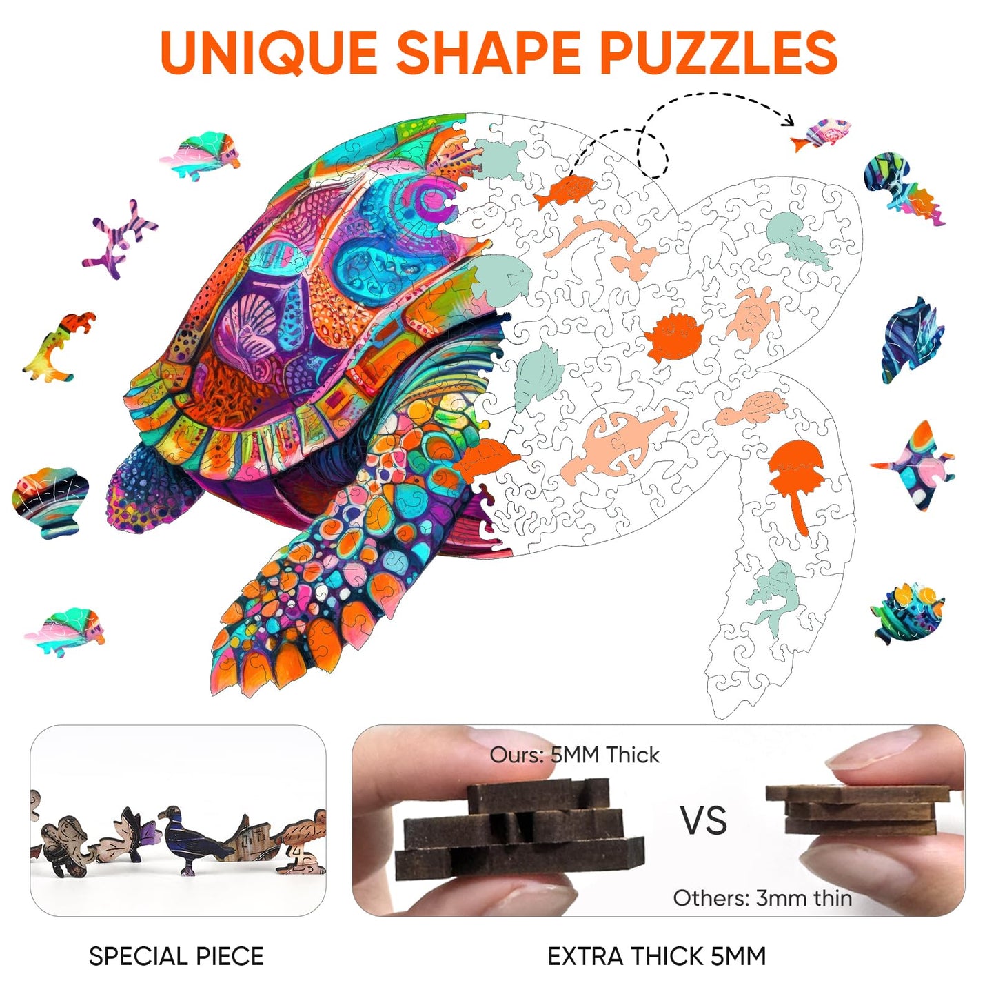 Mys Aurora Wooden Jigsaw Puzzles for Adults 200 300 500 Pieces