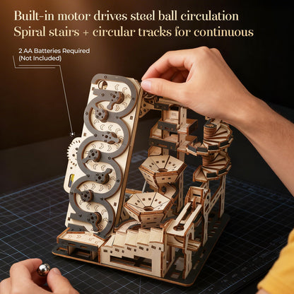 WDPINTU 3D Wooden Puzzles Marble Run