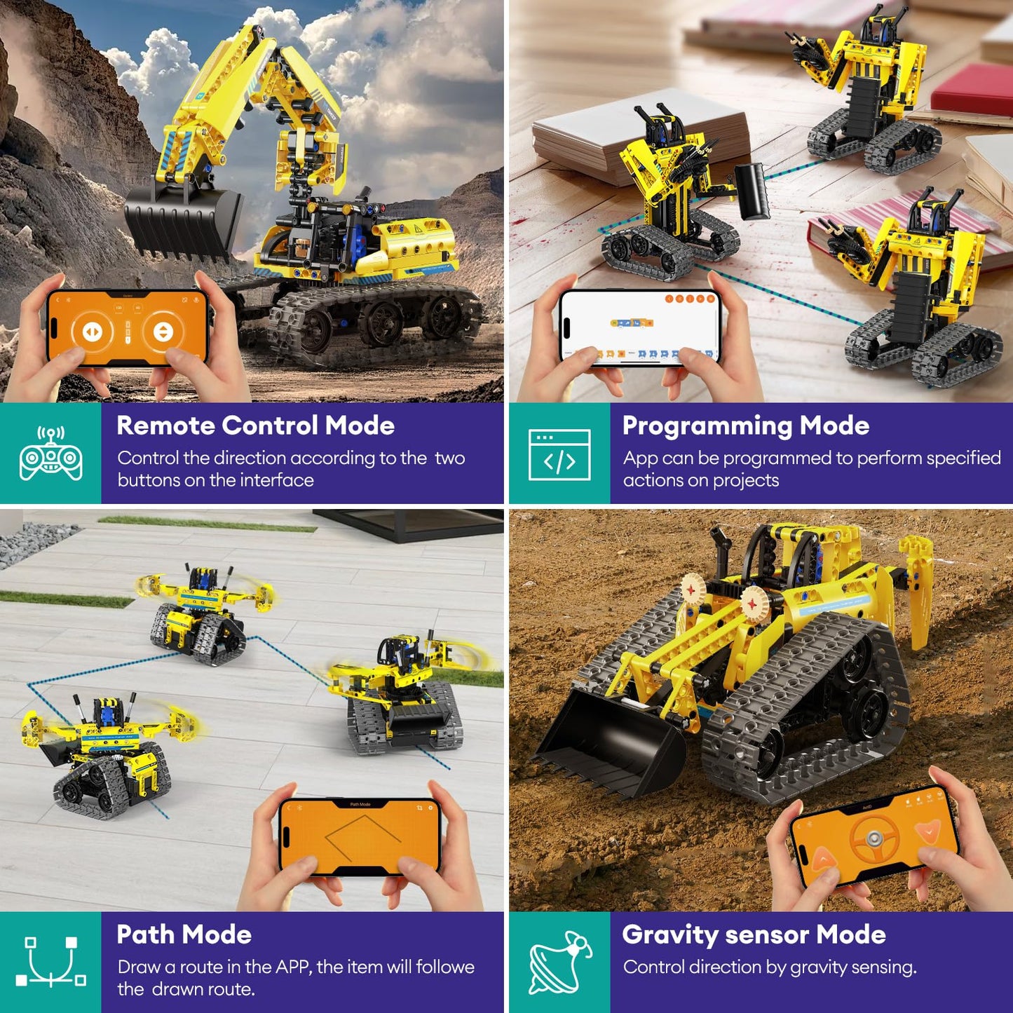 LECPOP 5 in 1 Remote Control Building Sets