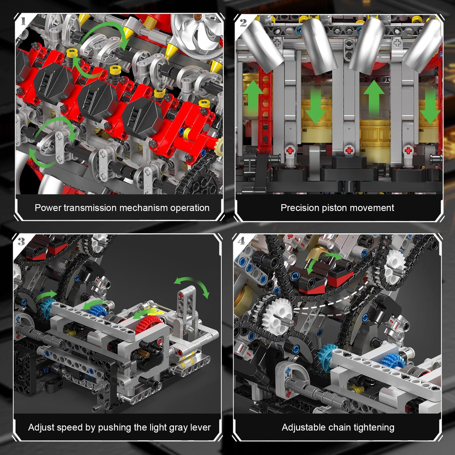 V8 Engine Building Kit for Adults