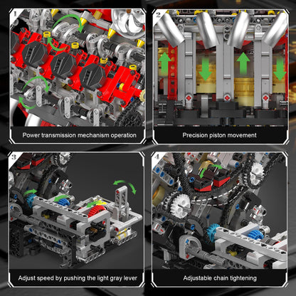 V8 Engine Building Kit for Adults