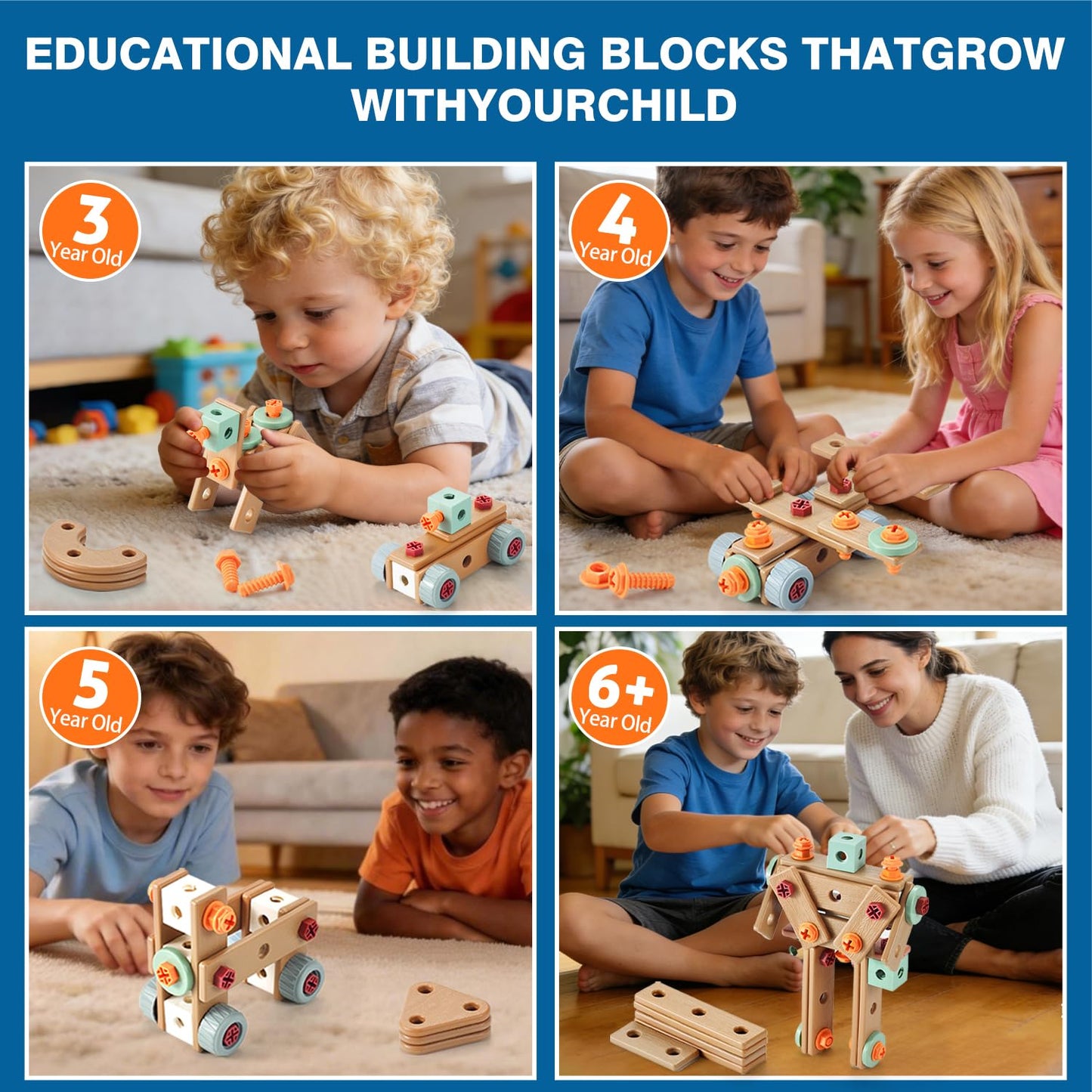 VEAIS Kids Tool Set with Drill, 148 PCS STEM Building Tools with Storage Box Plastic Todder Tool Set for Boys and Girls Age 3 4 5 6 7 8 Years