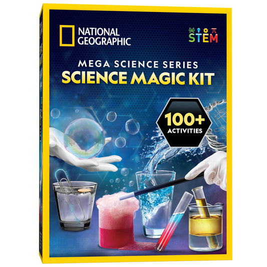 National Geographic Science Magic Kit - Science Kit for Kids with 100+ Unique Experiments and Magic Tricks, Chemistry Set & STEM Project, A Great Gift for Boys and Girls (Pack of 6)