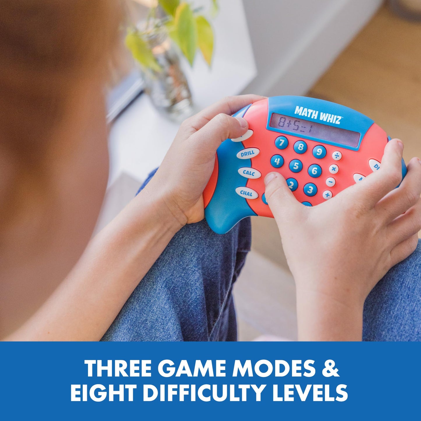 Educational Insights Math Whiz - Electronic Math Games for Kids Ages 6-8, Handheld Math Game, Addition and Subtraction Toys, Multiplication and Division Games for First Graders, Kids Learning Game